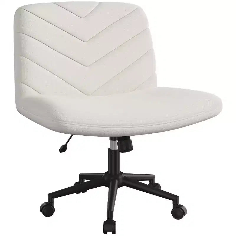 Chaise de bureau pivotante en tissu, Chaise de bureau sans accoudoirs pour bureau à domicile