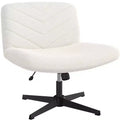 Chaise de bureau pivotante en tissu, Chaise de bureau sans accoudoirs pour bureau à domicile