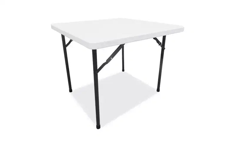 Alera Square Plastic Folding Table, 36w x 36d x 29.25h, White