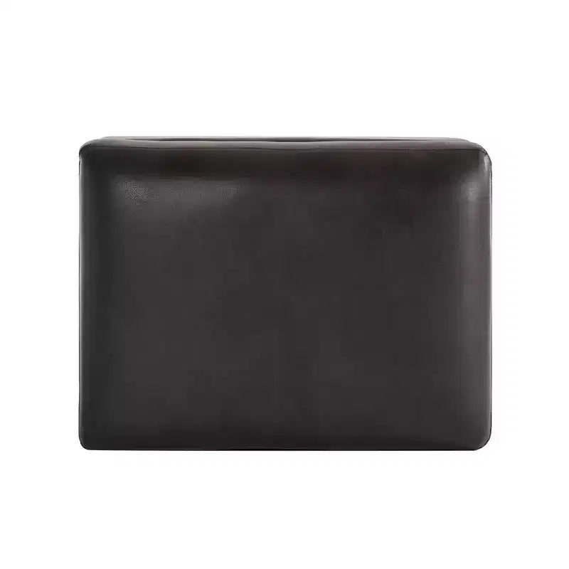 Pouf carré en similicuir avec rangement, repose-pieds, table basse pour salon