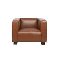 GDFStudio Minkler Contemporary Faux Leather Club Chair