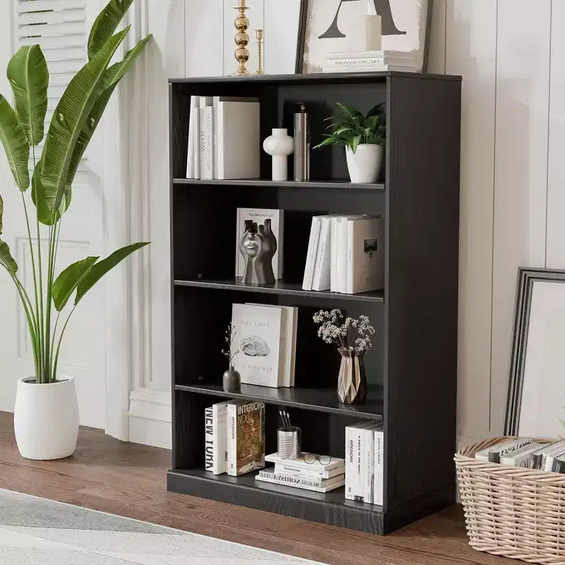 PexFix 49x31x16 Wood Accent Cabinet with Adjustable Shelf Storage Cabinet without Door Black