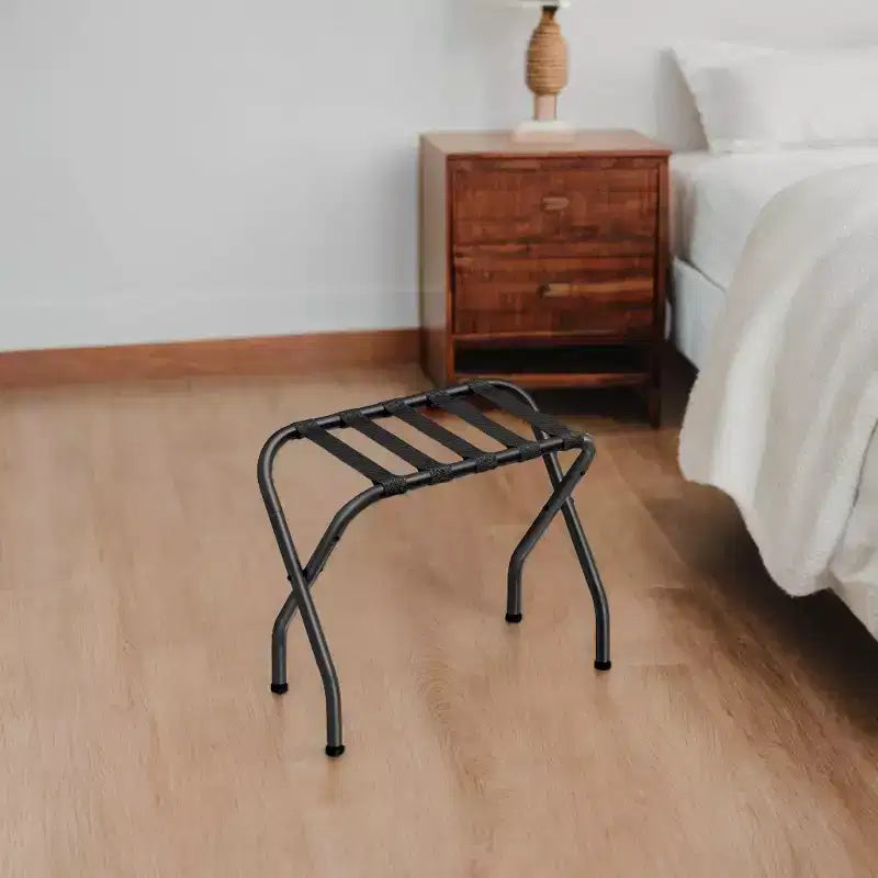 Porte-bagages, porte-valises, porte-bagages, cadre en acier pliable, facile à monter, supporte jusqu'à 50 kg, pour chambre d'hôtel