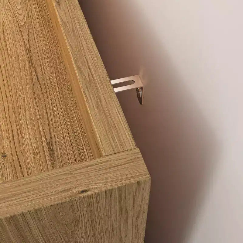Commode Verticale de Ferme avec 4 Tiroirs et Poignées Dorées, 105 cm H