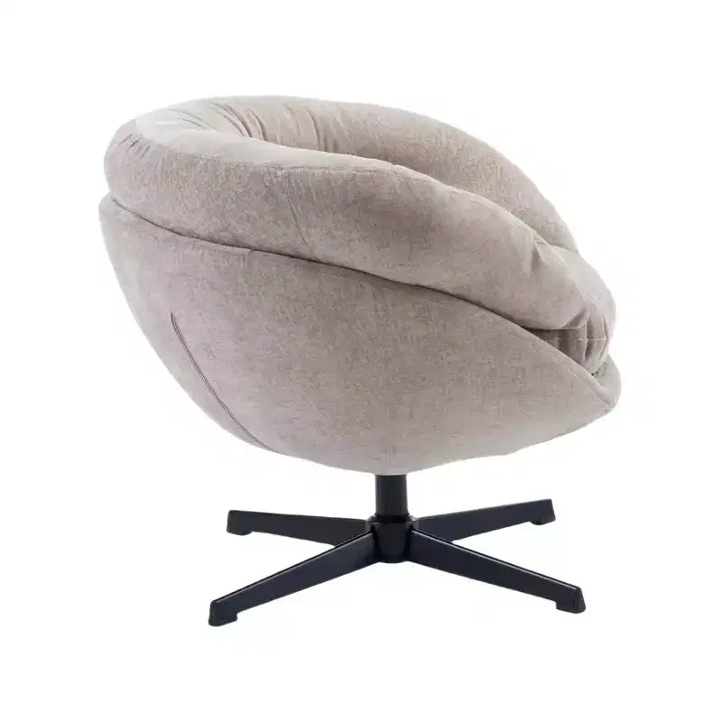 Fauteuil pivotant en chenille avec pieds en métal
