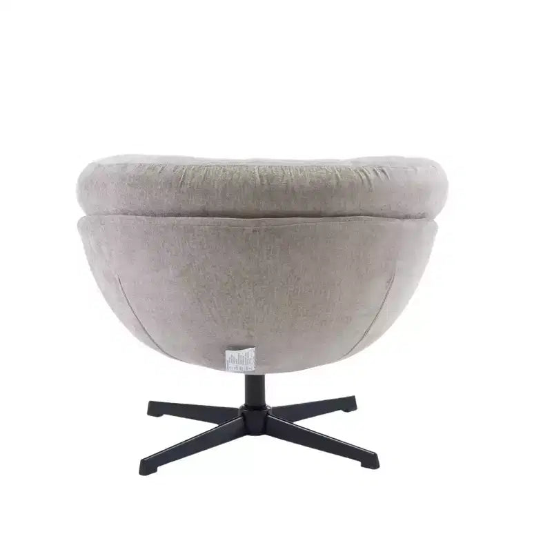 Fauteuil pivotant en chenille avec pieds en métal