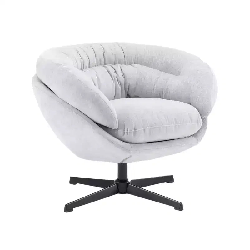 Fauteuil pivotant en chenille avec pieds en métal