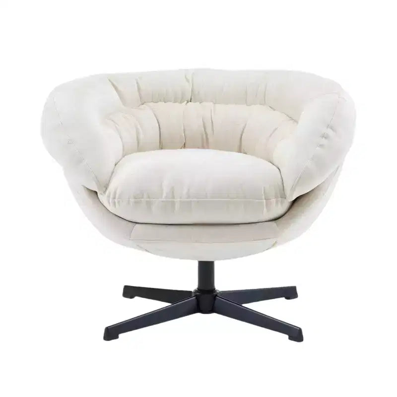 Fauteuil pivotant en chenille avec pieds en métal