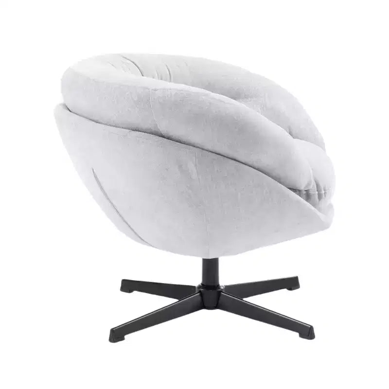 Fauteuil pivotant en chenille avec pieds en métal
