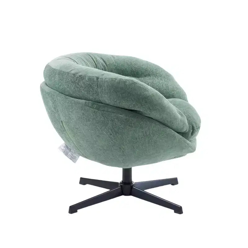 Fauteuil pivotant en chenille avec pieds en métal