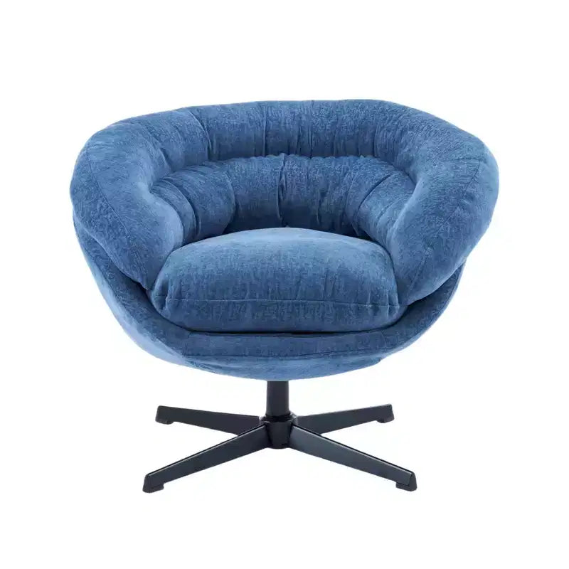 Fauteuil pivotant en chenille avec pieds en métal