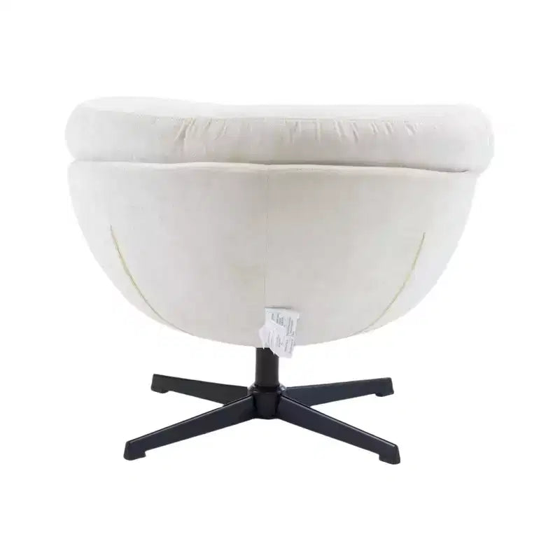 Fauteuil pivotant en chenille avec pieds en métal