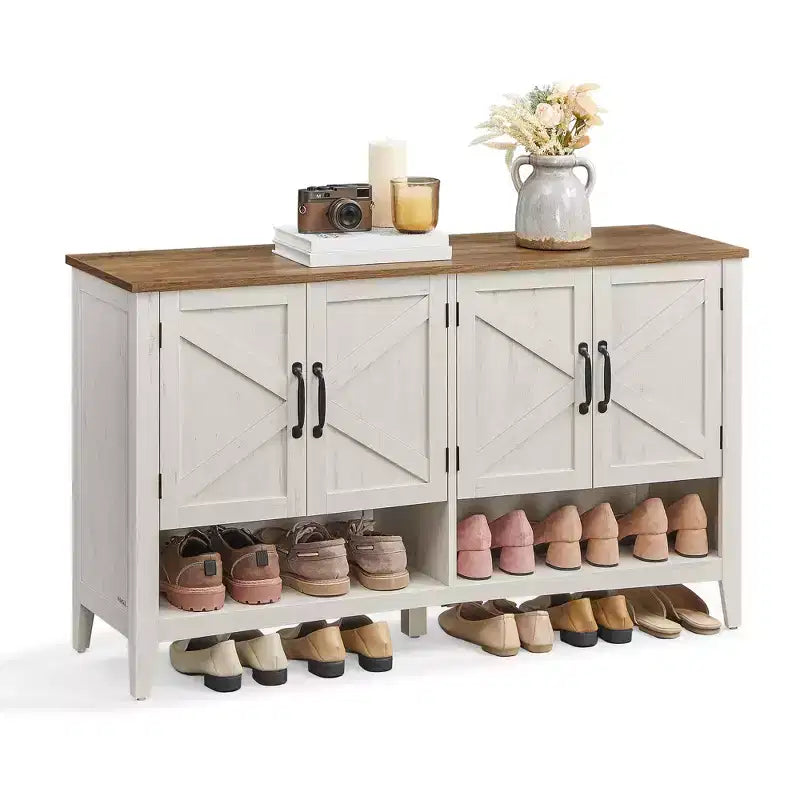 Meuble à chaussures, organisateur de rangement à 3 niveaux, étagère à chaussures, meuble autoportant avec étagère réglable en hauteur, 35 x 120 x 70 cm