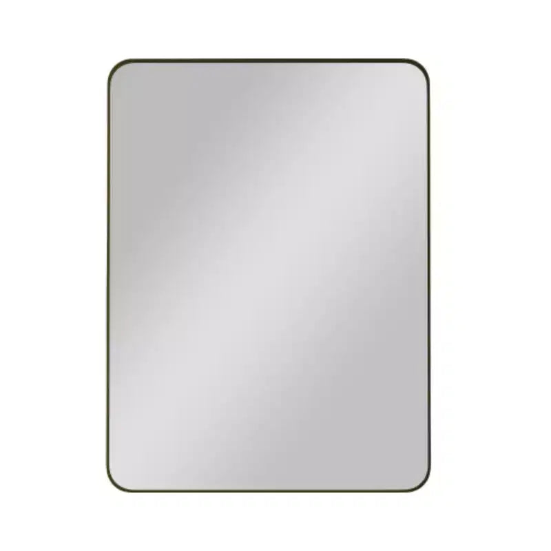 Miroir mural rectangulaire noir 30x40 : Cadre métallique, Coiffeuse, Habillage - Idéal pour la salle de bain, le salon, la chambre