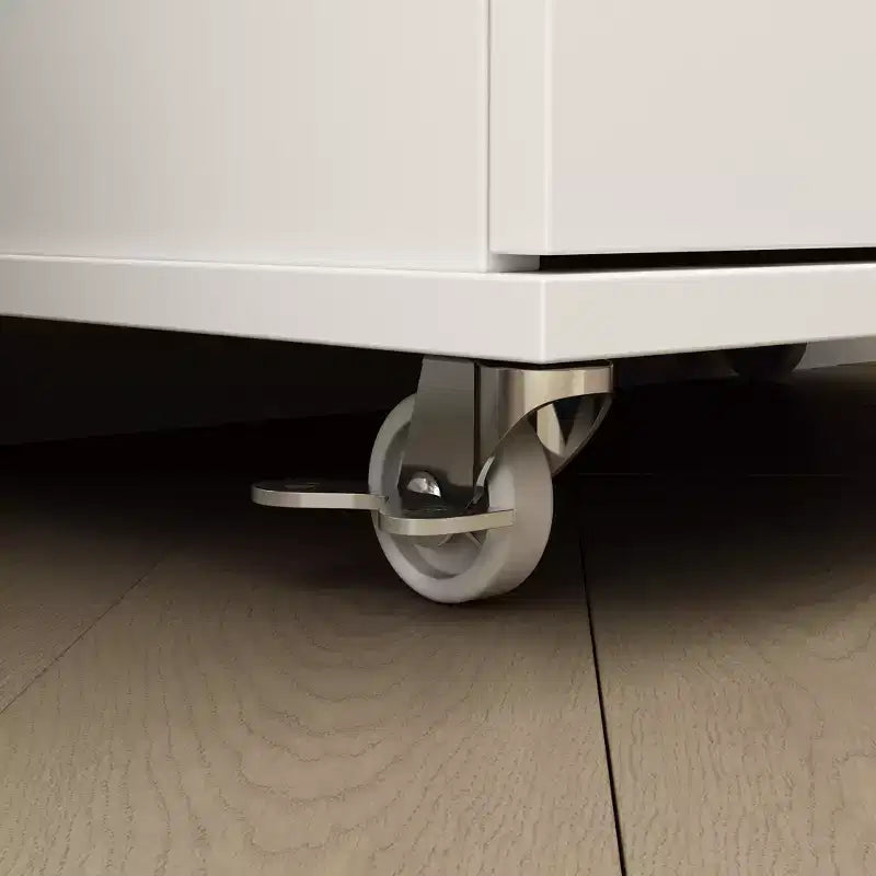 Meuble à chaussures vertical à double porte avec 8 étagères, Armoire de rangement