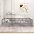 Single-Occupant Low-Platform Bed with Integrated Design, Ultra-Secure Barrier, and Door