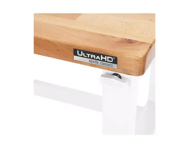 Table d'établi robuste de 152 cm de hauteur réglable avec plateau en bois