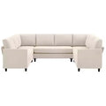 Hyleory Middle U Shaped Sofa, Large 8 Seater sofa,Breathable Soft Fabric