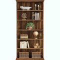 Lantine 6-Tier Wood Bookshelf, 75-Inch Tall Bookcase, Large Freestanding Display Shelves, Book Shelf