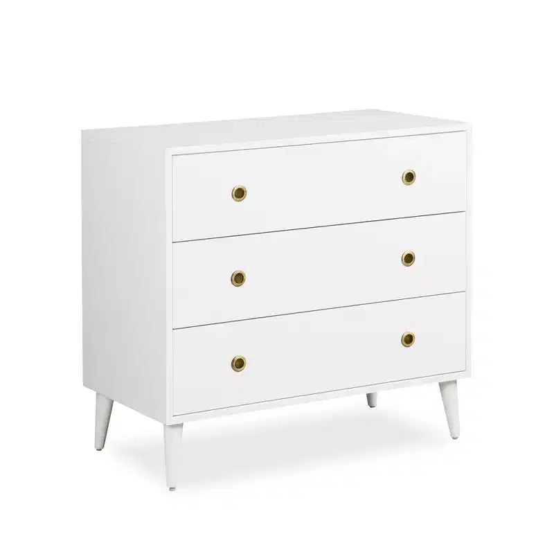 Commode de rangement à 3 tiroirs Mid-Century Modern