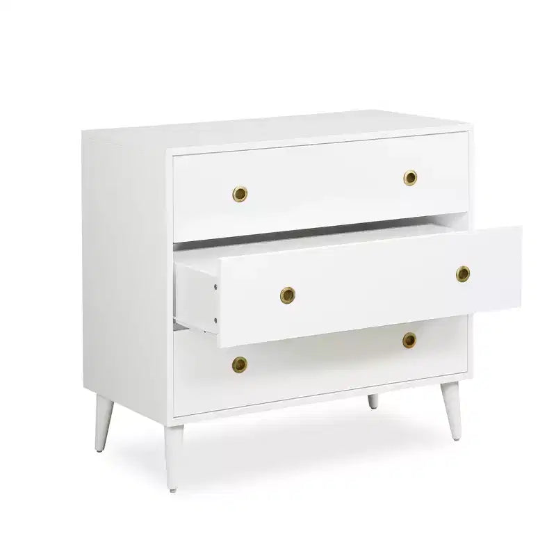 Commode de rangement à 3 tiroirs Mid-Century Modern
