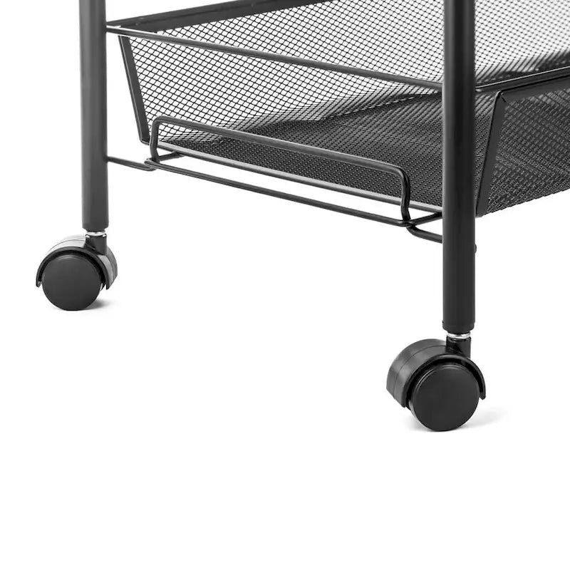 Étagère de rangement roulante en métal à 4 niveaux pour cuisine