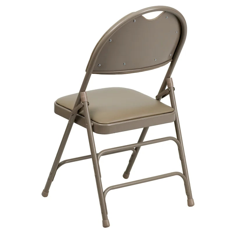 Lot de 2 chaises pliantes ultra-premium très grand format à triple renfort