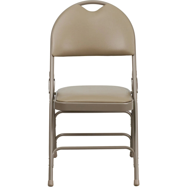 Lot de 2 chaises pliantes ultra-premium très grand format à triple renfort