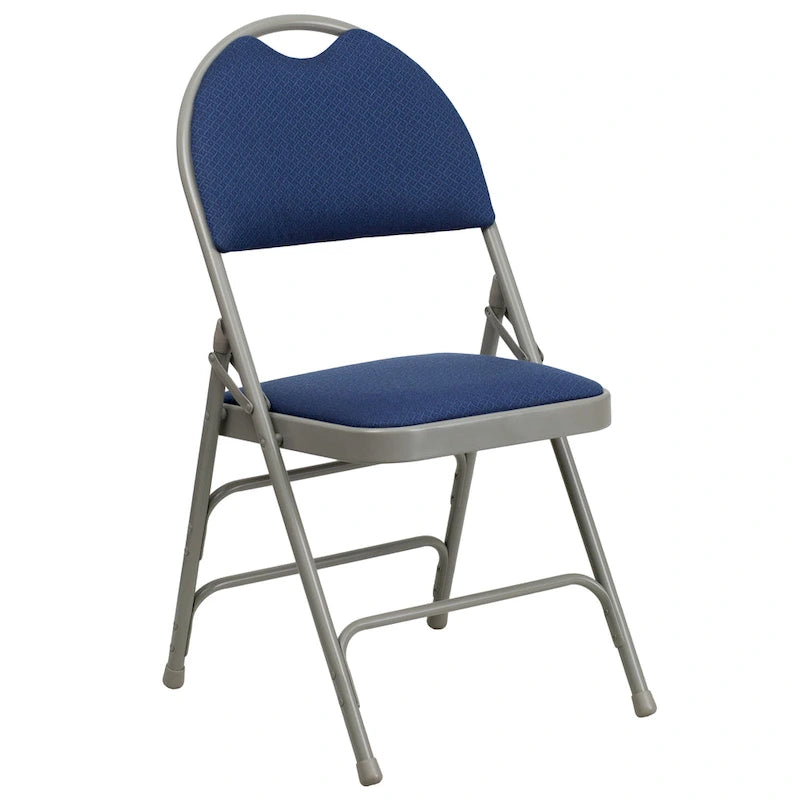 Lot de 2 chaises pliantes ultra-premium très grand format à triple renfort