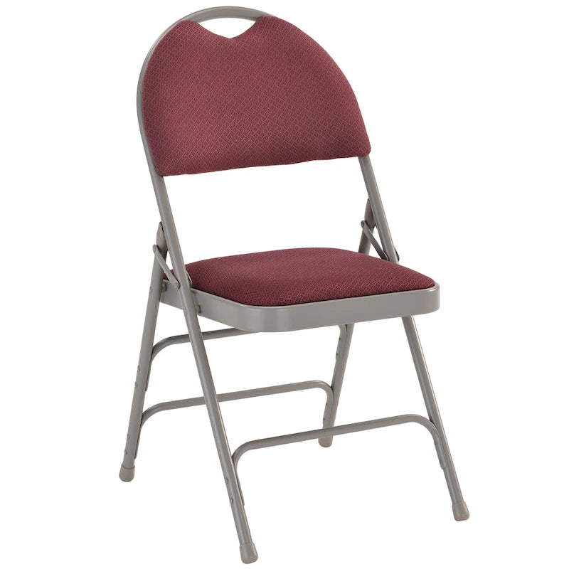 Lot de 2 chaises pliantes ultra-premium très grand format à triple renfort