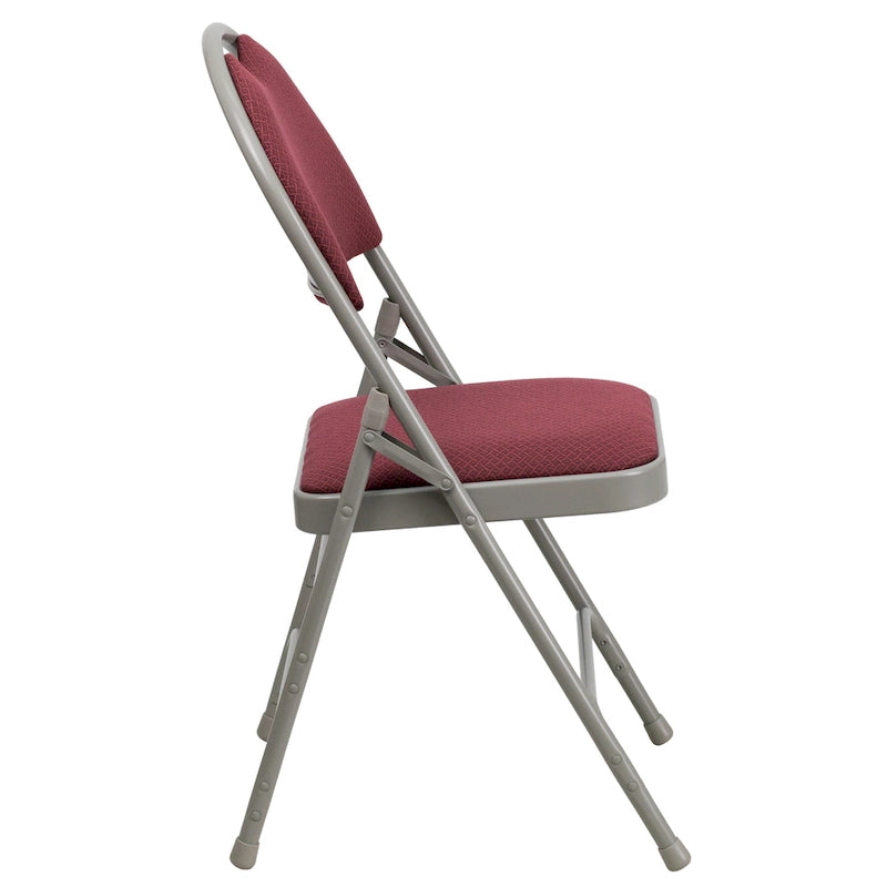 Lot de 2 chaises pliantes ultra-premium très grand format à triple renfort