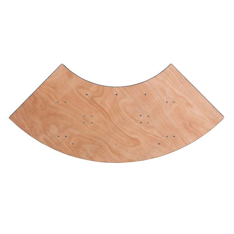Table de banquet pliante en bois en serpentine de 1,22 m - 61 larg. x 122 prof. x 77 haut. (cm) - 61 larg. x 122 prof. x 77 haut. (cm)