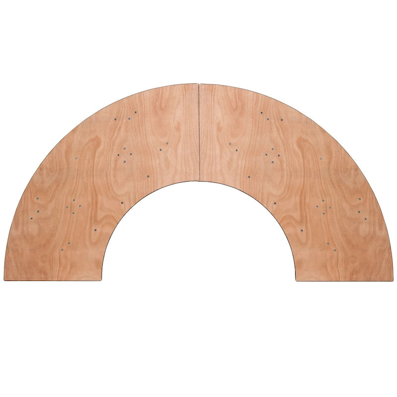 Table de banquet pliante en bois en serpentine de 1,22 m - 61 larg. x 122 prof. x 77 haut. (cm) - 61 larg. x 122 prof. x 77 haut. (cm)