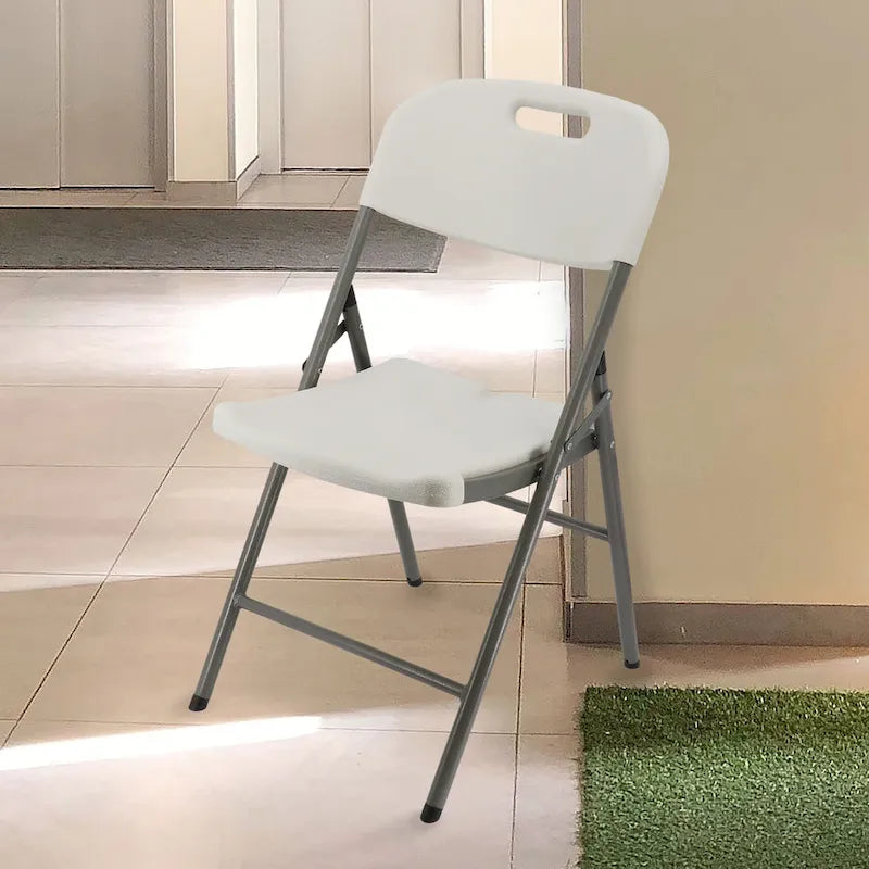 Ensemble de 4 chaises pliantes intérieures et extérieures