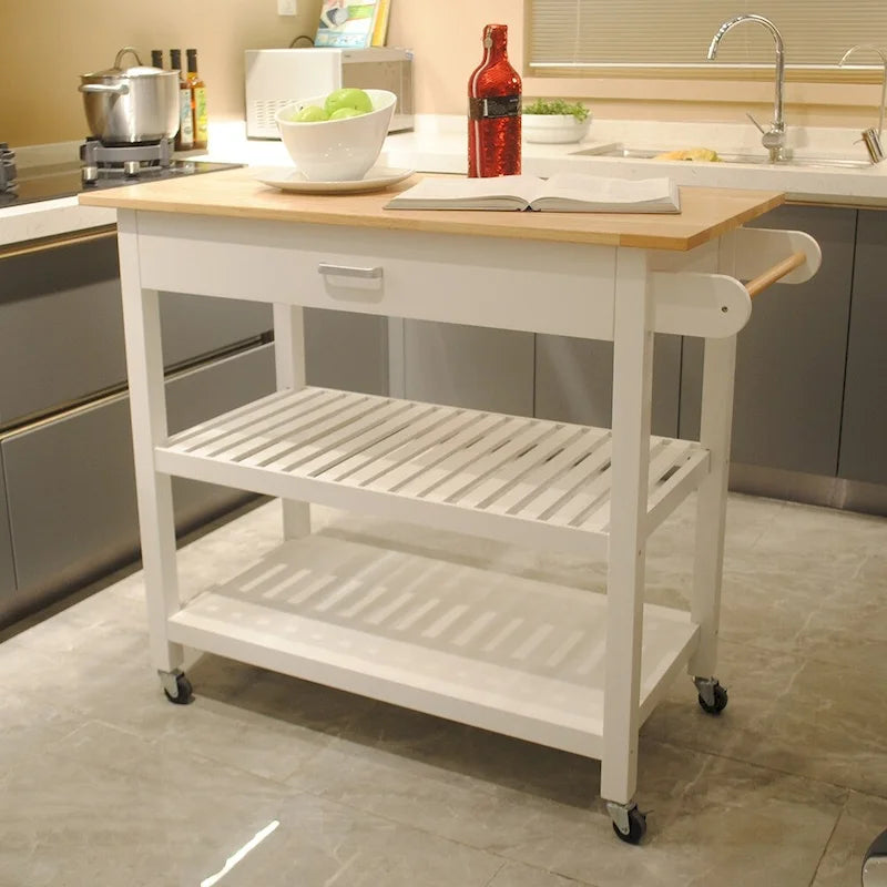 40 îlots de cuisine mobiles et dessertes de cuisine, avec deux roues verrouillables