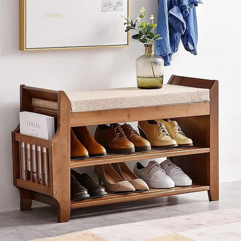Banc à chaussures à 2 niveaux - 31,5P x 11,6L x 19,5H