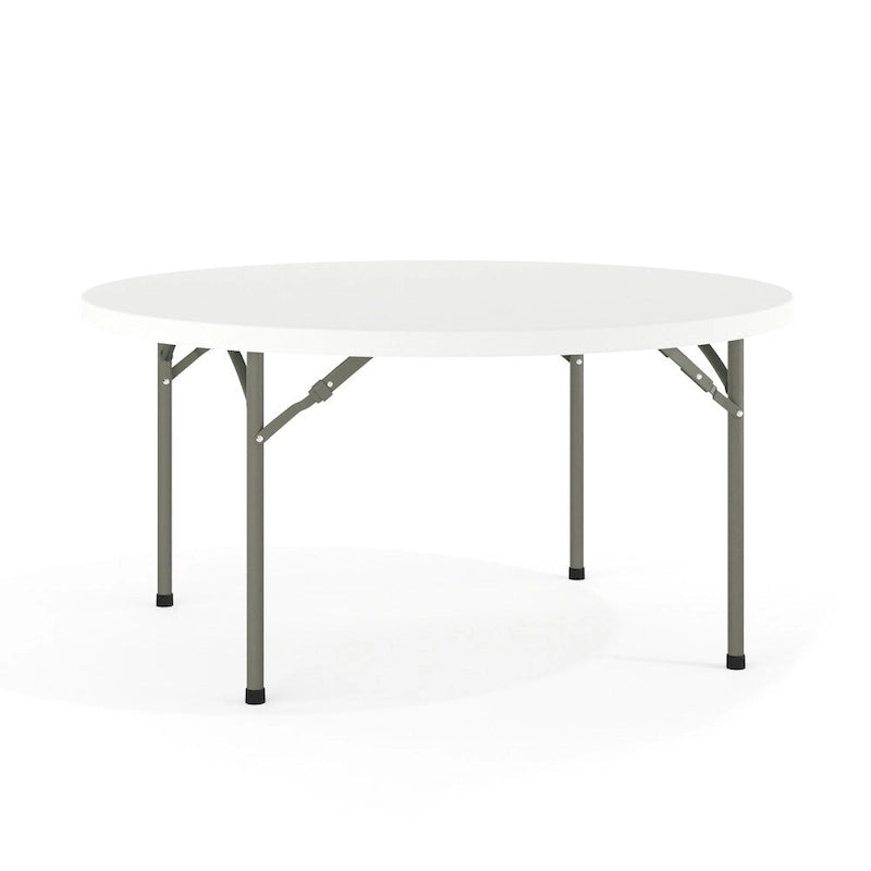 Table de réception pliante ronde en plastique de 1,5 m avec surface épaisse de 5 cm