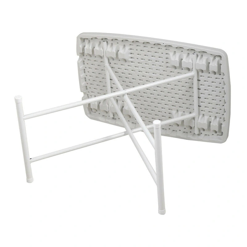 Table pliante 30x20 pouces relevable pique-nique camping salle à manger rectangulaire blanche