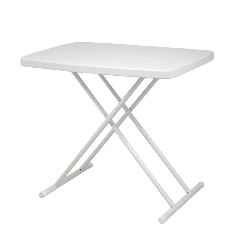 Table pliante 30x20 pouces relevable pique-nique camping salle à manger rectangulaire blanche