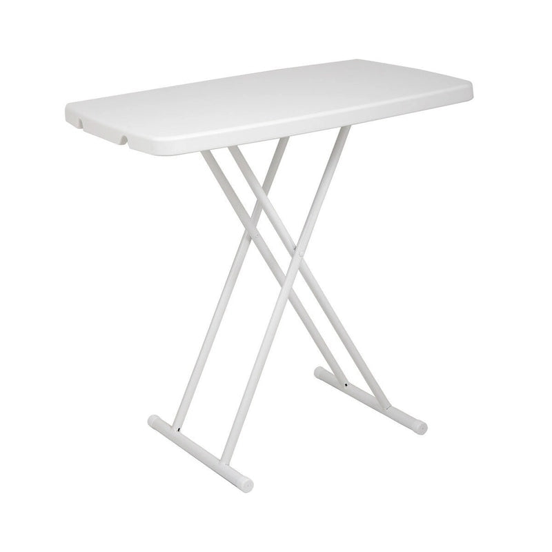 Table pliante 30x20 pouces relevable pique-nique camping salle à manger rectangulaire blanche