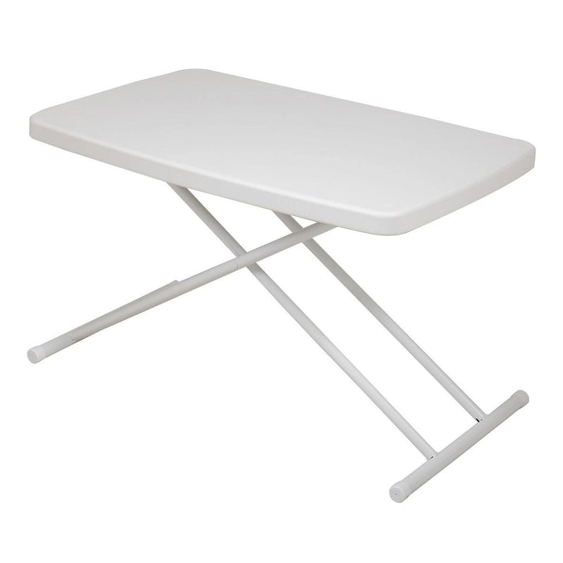 Table pliante 30x20 pouces relevable pique-nique camping salle à manger rectangulaire blanche