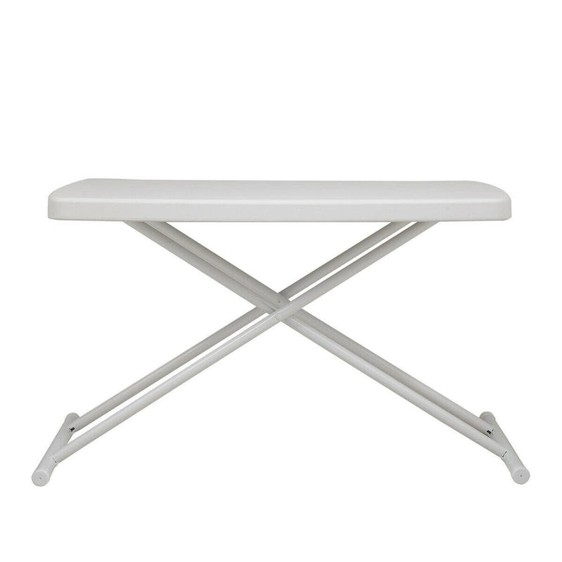 Table pliante 30x20 pouces relevable pique-nique camping salle à manger rectangulaire blanche