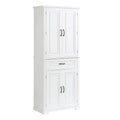 Meuble de salle de bain de 76,2 cm (30 po) de largeur x 40,6 cm (16 po) de profondeur x 182,9 cm (72 po) de hauteur avec portes, tiroir et étagères réglables